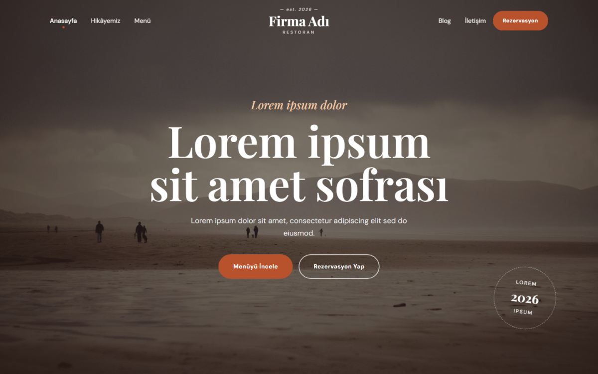 Restoran & Kafe teması