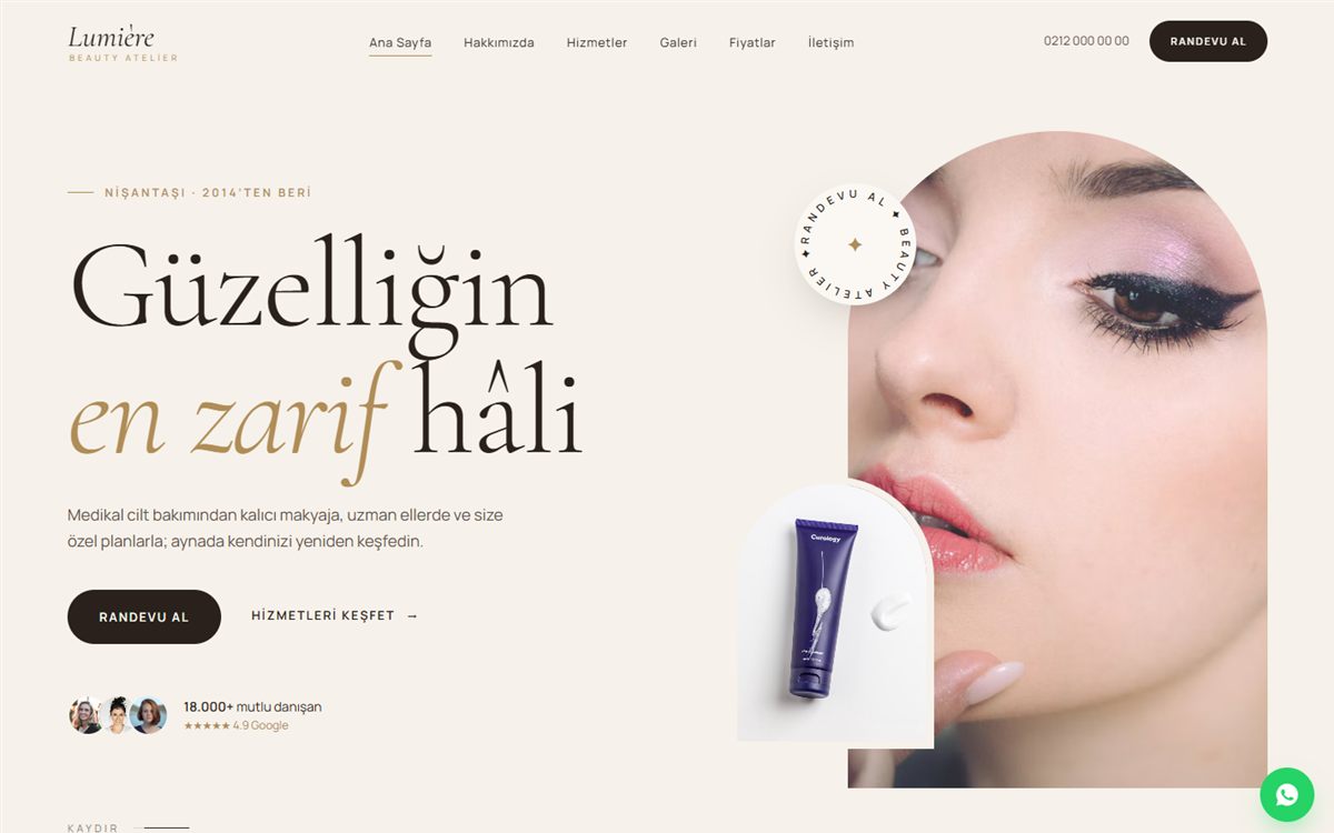 Güzellik Merkezi Web Sitesi: Premium Bir Marka İmajı ve Güven Nasıl Oluşturulur?